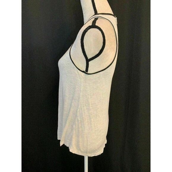 zara wb collection Womens Gray Black Crew Neck Tank Top Medium - Picture 3 of 5